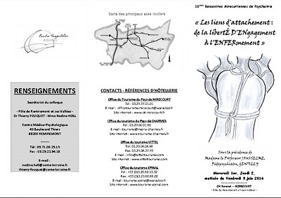 flyer recto 10e rencontres mirecurtiennes de psychiatrie - attachement