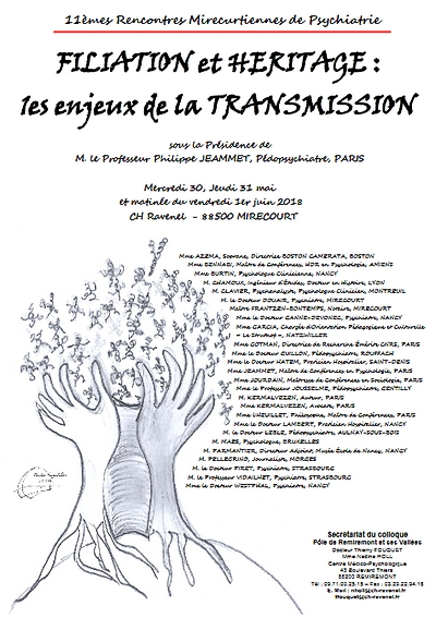 affiche 11e rencontres mirecurtiennes de psychiatrie - transmission