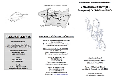 flyer recto 11e rencontres mirecurtiennes de psychiatrie - transmission